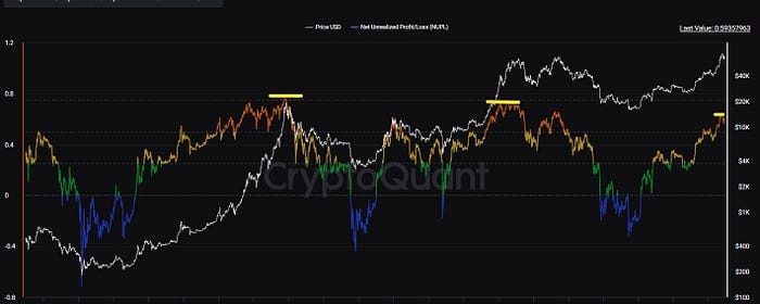 Bitcoin: Net Unrealized Profit/Loss (NUPL)